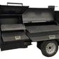 SNS Barrel 60 With Grill And Full Length Storage Area - hog cooker - Blowin' Smoke Cookers