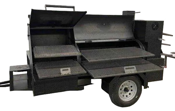 SNS Barrel 60 With Grill And Full Length Storage Area - hog cooker - Blowin' Smoke Cookers