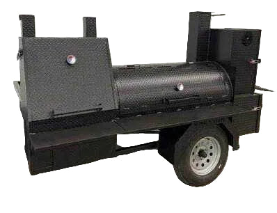 SNS Barrel 60 With Grill And Full Length Storage Area - hog cooker - Blowin' Smoke Cookers