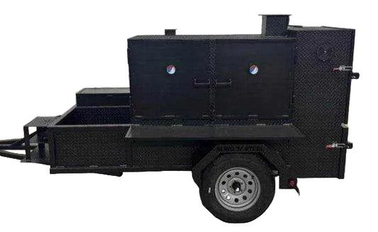 SNS Cabinet 60 Grill Smoker Combo With XL Grill And Sink Package - Blowin' Smoke Cookers