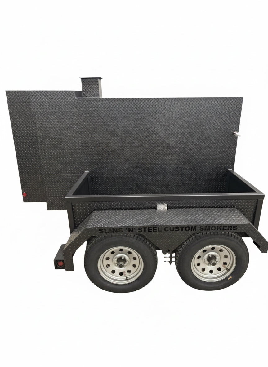 SNS Deluxe 72 Catering Trailer Smoker - Blowin' Smoke Cookers