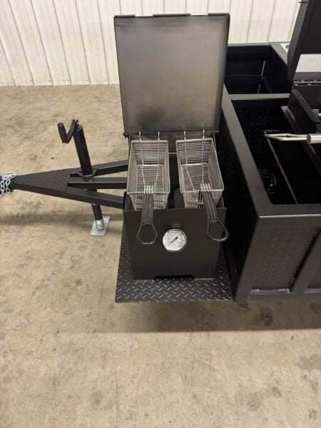 SNS Deluxe 72 Catering Trailer Smoker - Blowin' Smoke Cookers