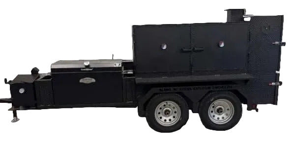 SNS Deluxe 72 Catering Trailer Smoker - Blowin' Smoke Cookers
