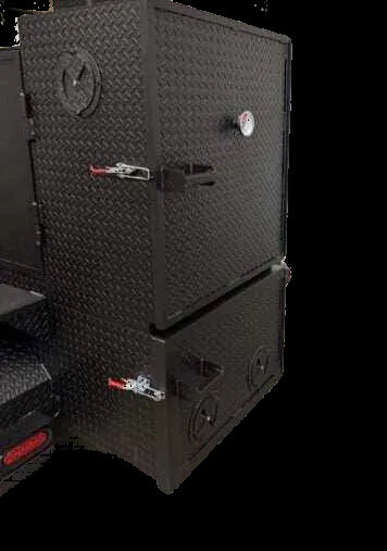 SNS Deluxe 72 Catering Trailer Smoker - Blowin' Smoke Cookers