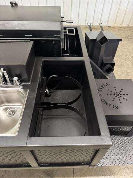 SNS Deluxe 72 Catering Trailer Smoker - Blowin' Smoke Cookers