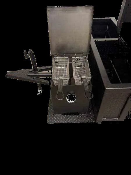 SNS Deluxe 72 Catering Trailer Smoker - Blowin' Smoke Cookers