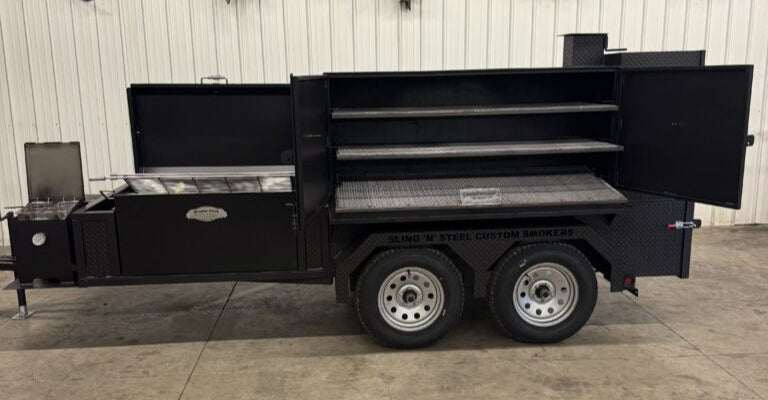 SNS Deluxe 72 Catering Trailer Smoker - Blowin' Smoke Cookers