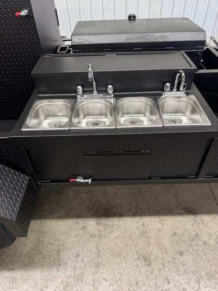 SNS Deluxe 72 Catering Trailer Smoker - Blowin' Smoke Cookers