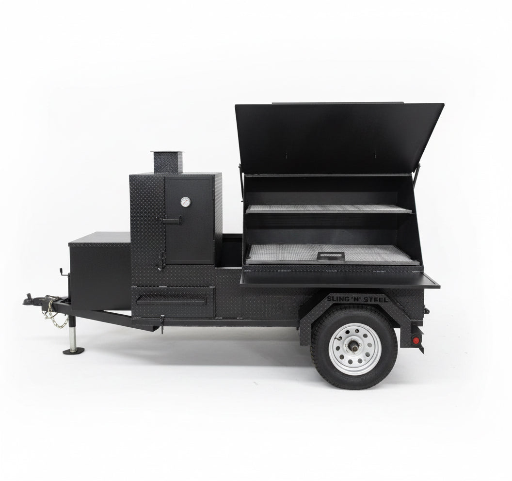 SNS Pellet Vault and Charcoal Grill Combo - Blowin' Smoke Cookers
