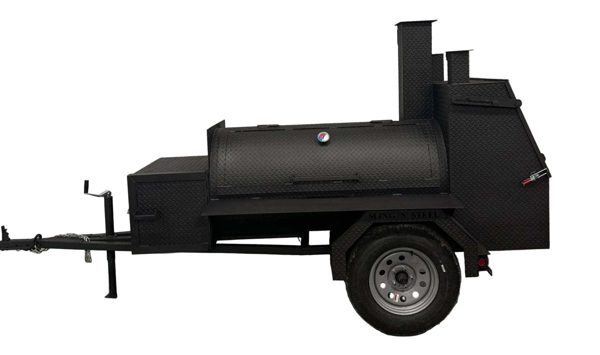 SNS Tailgater 60 Trailer Smoker and Grill - Blowin' Smoke Cookers