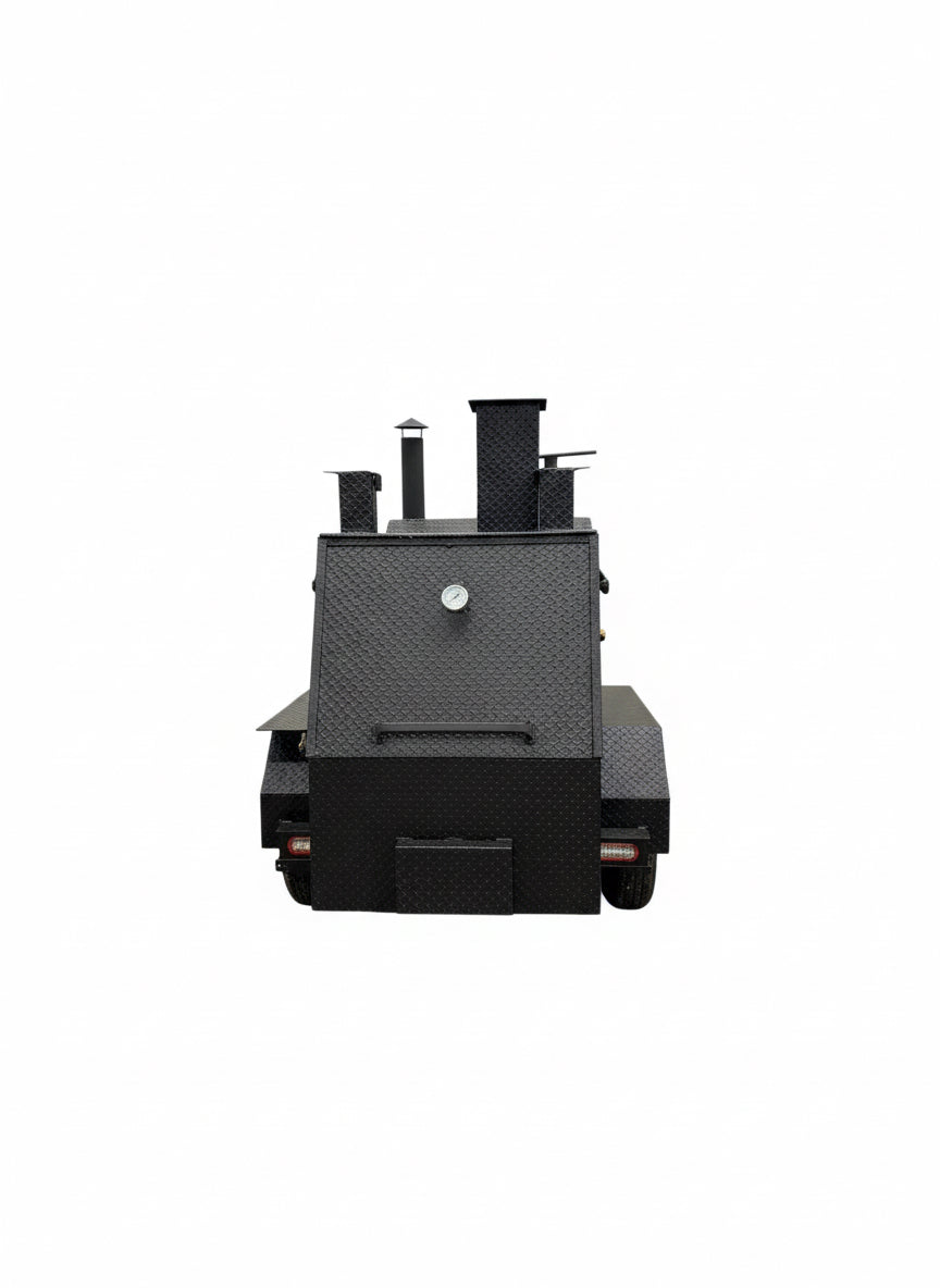 SNS Tailgater 60 Trailer Smoker and Grill - Blowin' Smoke Cookers