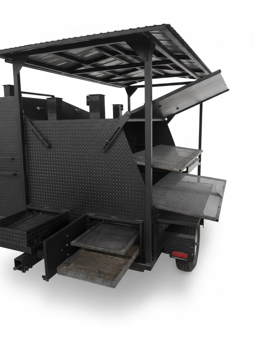 SNS Ultimate Mega Grill with Roof Package - Blowin' Smoke Cookers