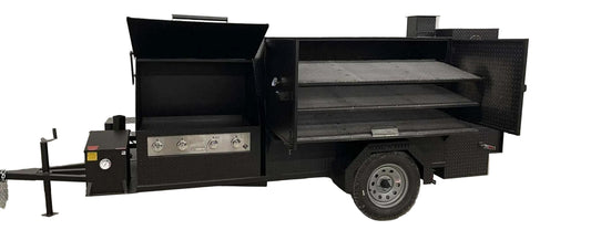 SNS Ultimate Smokehouse 60 w/ sink and griddle - Blowin' Smoke Cookers