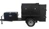 Wood Fired Smoker SNS Competition 60 Cabinet Smoker With BBQ 42 Rotating Rack Pit - Blowin' Smoke Cookers